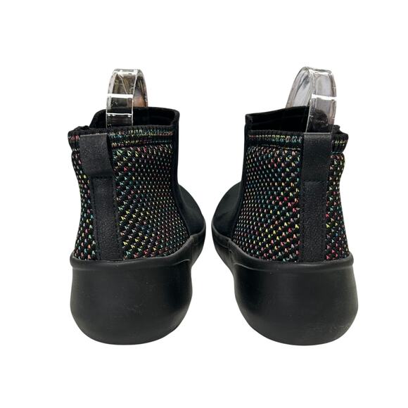 Athleisure‎ Black Knit Ankle Boots Bzees Karma Washable Comfort Size 8 - Picture 4 of 8